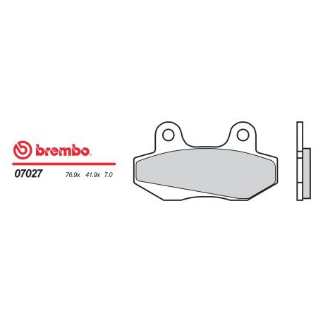 Front brake pads Brembo Hyosung 600 COMET 2003 -  type OEM