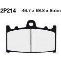 Predné brzdové doštičky / obloženie Nissin Suzuki GSF 1250 S Bandit ABS 2015 -  směs NS