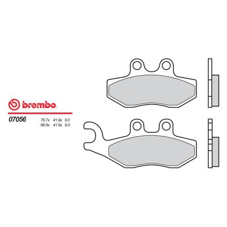 Front brake pads Brembo Piaggio 200 CARNABY 2007 -  type OEM