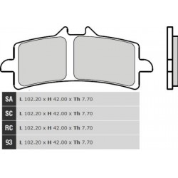 Přední brzdové destičky Brembo Suzuki 1300 GSX R HAYABUSA (RED CALL) 2013 -  směs RC