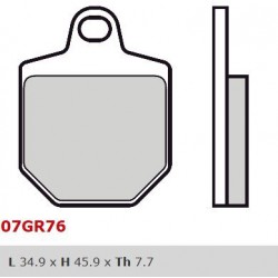 Přední brzdové destičky Brembo HM 250 CRM X SUPERMOTARD 2007 -  směs RC