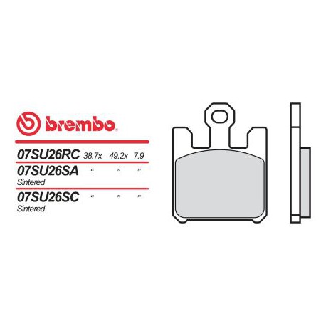 Přední brzdové destičky Brembo Kawasaki 636 ZX-6RR 2003 - 2004 směs RC