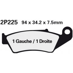 Front brake pads Nissin Honda CRE 125 2002 -  type NS