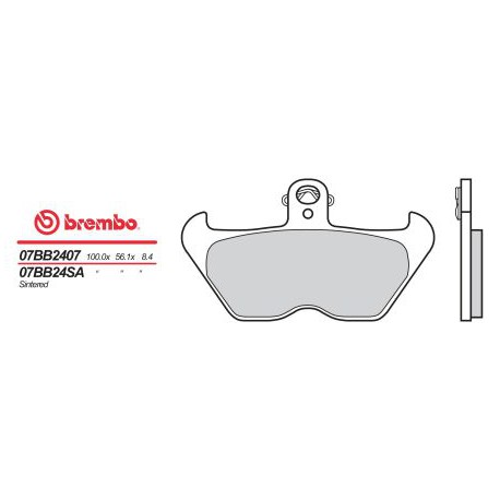 Front brake pads Brembo BMW 850 R 850 R 1996 - 2002 type SA