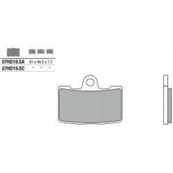 Predné brzdové doštičky / obloženie Brembo Buell 1200 XB12 SCG LIGHTNING 2009 -  směs SA