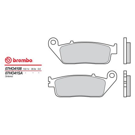 Přední brzdové destičky Brembo Honda 500 CBR R ABS 2013 - 2014 směs SA