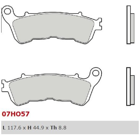 Přední brzdové destičky Brembo Honda 1000 CBF ST ABS 2009 -  směs SA