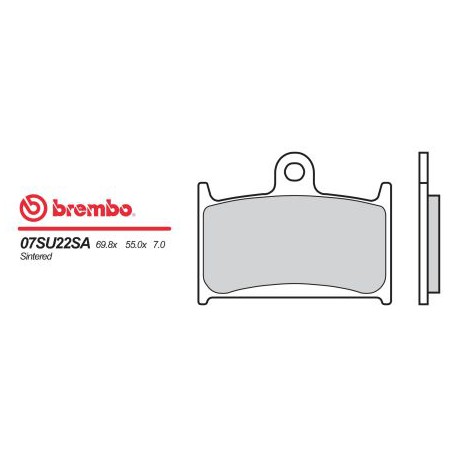 Front brake pads Brembo Suzuki 1200 GSF BANDIT 1997 - 2000 type SA