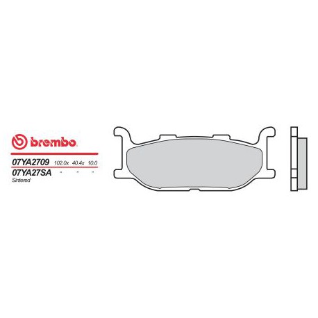 Přední brzdové destičky Brembo Yamaha 1600 WILD STAR 1999 -  směs SA
