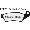 Vorne bremsbeläge Nissin Honda CR 500 R 1995 - 2001 typ NS
