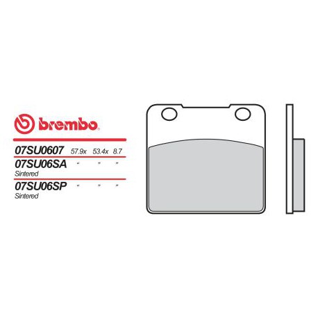 Přední brzdové destičky Brembo Suzuki 700 VS GLFG 1986 -  směs SA