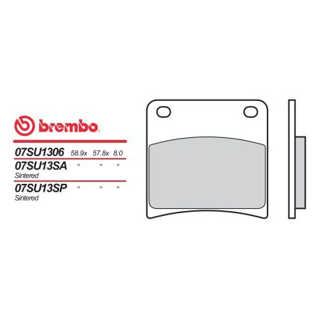 Přední brzdové destičky Brembo Suzuki 400 GSX F 1989 -  směs SA
