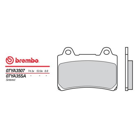 Vorne bremsbeläge Brembo Yamaha 1200 XJR 1994 - 1998 typ SA