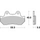 Přední brzdové destičky SBS Honda VF 1100 S 1984 - 1985 směs HF