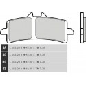Přední brzdové destičky Brembo Suzuki 1000 GSX S ABS 2015 -  směs SC