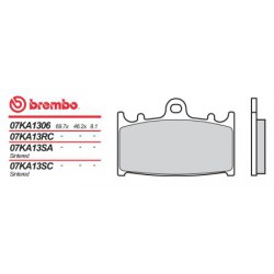Přední brzdové destičky Brembo Husaberg 450 FSC SUPERMOTARD 2003 - 2009 směs SC