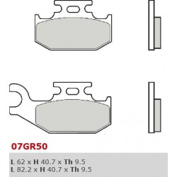 Přední brzdové destičky Brembo Can-Am 400 OUTLANDER RIGHT 2003 -  směs SD