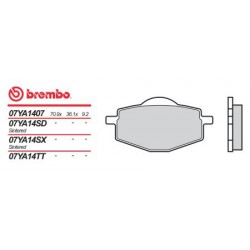 Front brake pads Brembo Yamaha 80 RD LC 1987 -  type SD