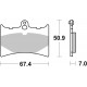 Přední brzdové destičky SBS Benelli  50 Spring 1992 směs HF