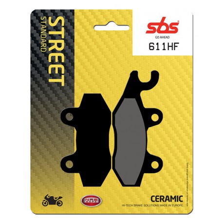 Přední brzdové destičky SBS Hyosung  125 Aquila 2000 - 2004 směs HF