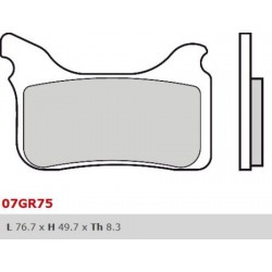 Přední brzdové destičky Brembo Aprilia 550 SXV 2006 - 2014 směs SX