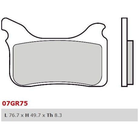 Front brake pads Brembo Aprilia 550 SXV 2006 - 2014 type SX