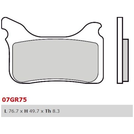 Přední brzdové destičky Brembo Aprilia 550 SXV 2006 - 2014 směs SX