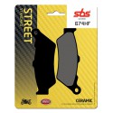 Přední brzdové destičky SBS Aprilia  650 Starck 1996 - 2001 směs HF