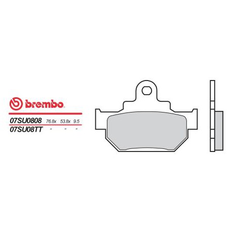 Přední brzdové destičky Brembo Suzuki 600 DR R, DAKAR 1986 -  směs TT