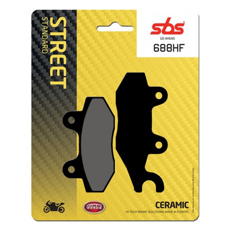 Přední brzdové destičky SBS Kymco  150 Hipster 2001 - 2006 směs HF