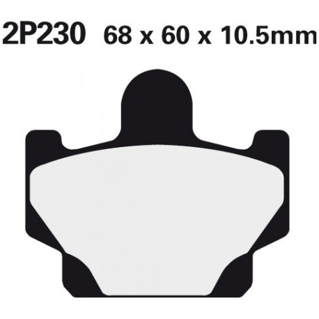 Přední brzdové destičky Nissin Yamaha XT 600 Tenere 1983 - 1984 směs SS