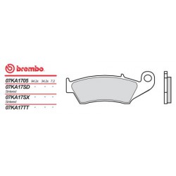 Vorne bremsbeläge Brembo Beta 525 RR 2005 - 2009 typ TT