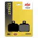 Přední brzdové destičky SBS Derbi GP1 250  2005 - 2009 směs HF