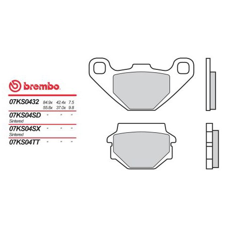 Přední brzdové destičky Brembo Kawasaki 200 Z 1983 -  směs TT
