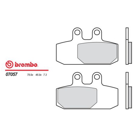 Přední brzdové destičky Brembo Aprilia 400 SCARABEO I.E. 2006 -  směs XS