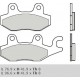 Přední brzdové destičky Brembo Suzuki 400 BURGMAN (right caliper) 2007 -  směs XS