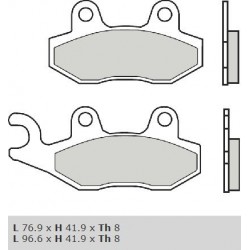 Front brake pads Brembo Peugeot 250 GEO RS 2008 -  type XS