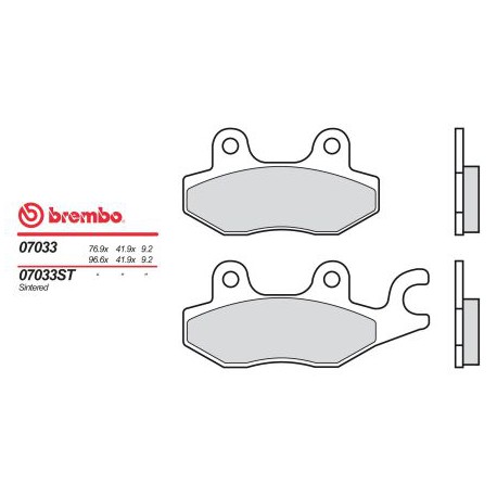 Přední brzdové destičky Brembo Kymco 150 DINK LX 1998 -  směs XS