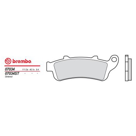 Vorne bremsbeläge Brembo Honda 150 PANTHEON 1998 - 2002 typ XS