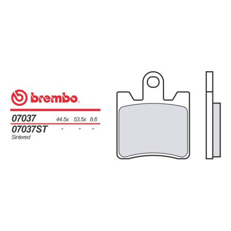 Přední brzdové destičky Brembo SYM 200 JOYRIDE EVO 2009 -  směs XS