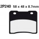 Přední brzdové destičky Nissin Suzuki RG 250 Gamma 1984 - 1988 směs SS