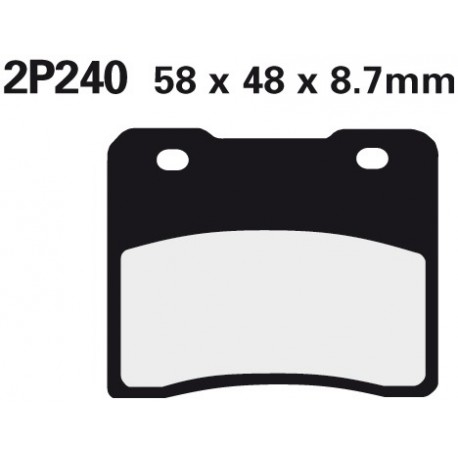 Přední brzdové destičky Nissin Suzuki RG 250 Gamma 1984 - 1988 směs SS