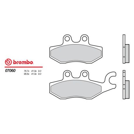 Přední brzdové destičky Brembo Piaggio 400 X EVO 2008 -  směs XS