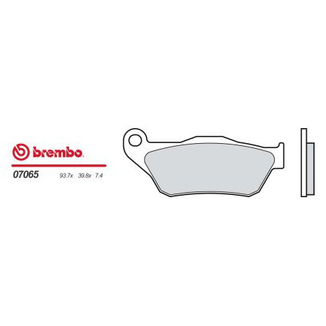 Přední brzdové destičky Brembo Yamaha 125 X MAX 2006 - 2009 směs XS