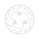 Vorne Bremsscheibe Brembo HONDA 50 SKY CLASSIC 1996 - 