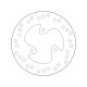 Přední brzdový kotouč Brembo MBK 50 OVETTO 1996 - 2010