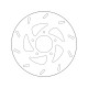 Přední brzdový kotouč Brembo PIAGGIO 150 SKR 2001 - 2002