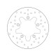 Přední brzdový kotouč Brembo KYMCO 500 XCITING R 2007 - 2011