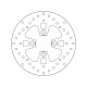 Přední brzdový kotouč Brembo MBK 180 SKYLINER 2003 - 