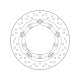 Přední brzdový kotouč Brembo YAMAHA 500 T MAX 2004 - 2007